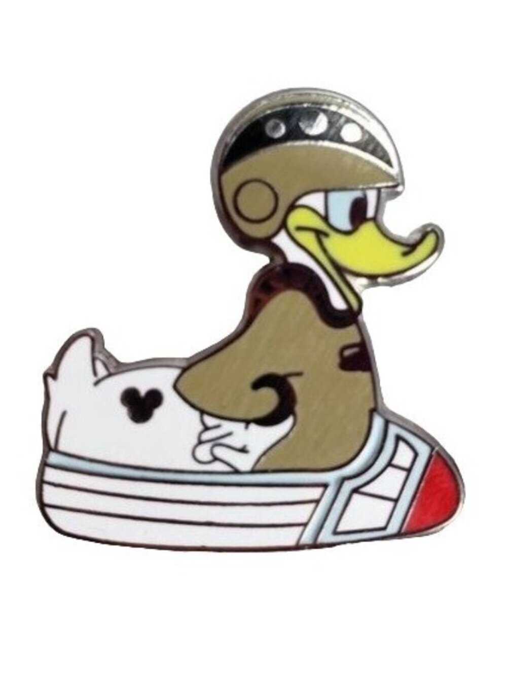 Disney Donald Duck Trading Pin Hidden Mickey Pilot Helmet Jewelry Brooch Badge